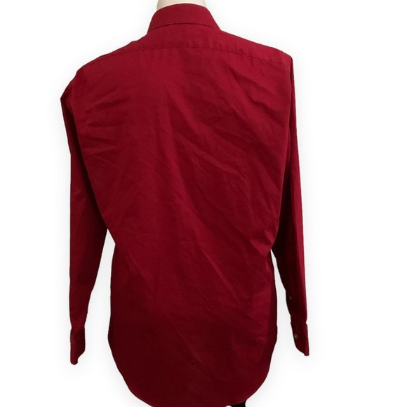 Arrow | Red Regular Fit Button-Down Dress Shirt | Sz L [16-16.5 | 34/35] - Picture 4 of 10